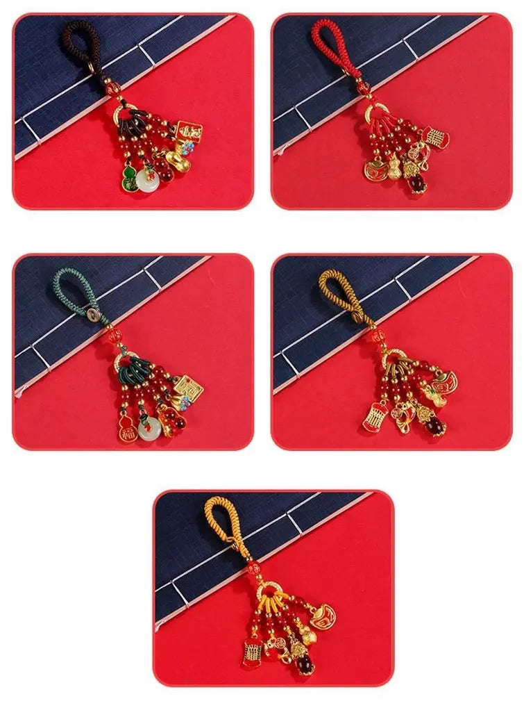 Good Luck and Safe Travels" Wealth-Inviting Pixiu Hanging Ornament