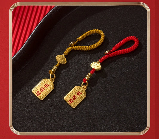Handcrafted Traditional Chinese Style Safe Charm Phone Pendant