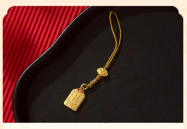 Handcrafted Traditional Chinese Style Safe Charm Phone Pendant