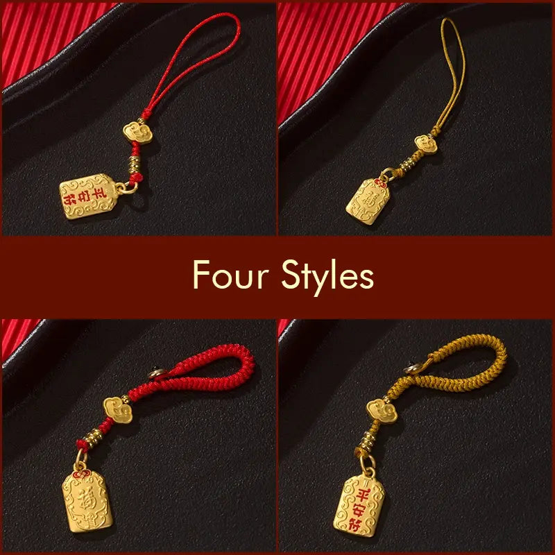 Handcrafted Traditional Chinese Style Safe Charm Phone Pendant